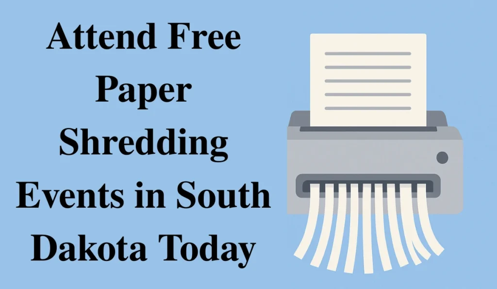Attend Free Paper Shredding Events in South Dakota Today