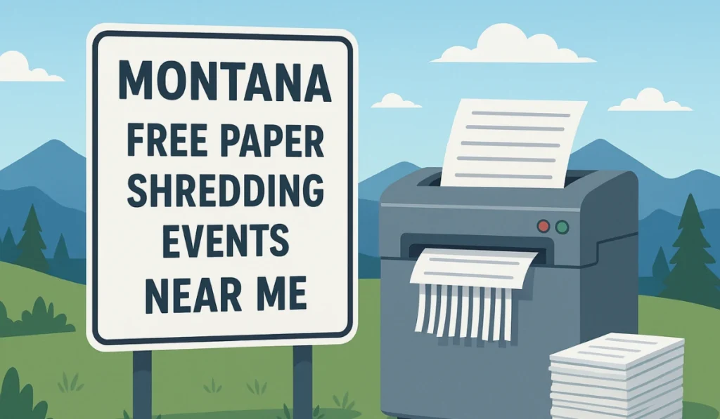 Attending Free Paper Shredding Events Near Me In Montana
