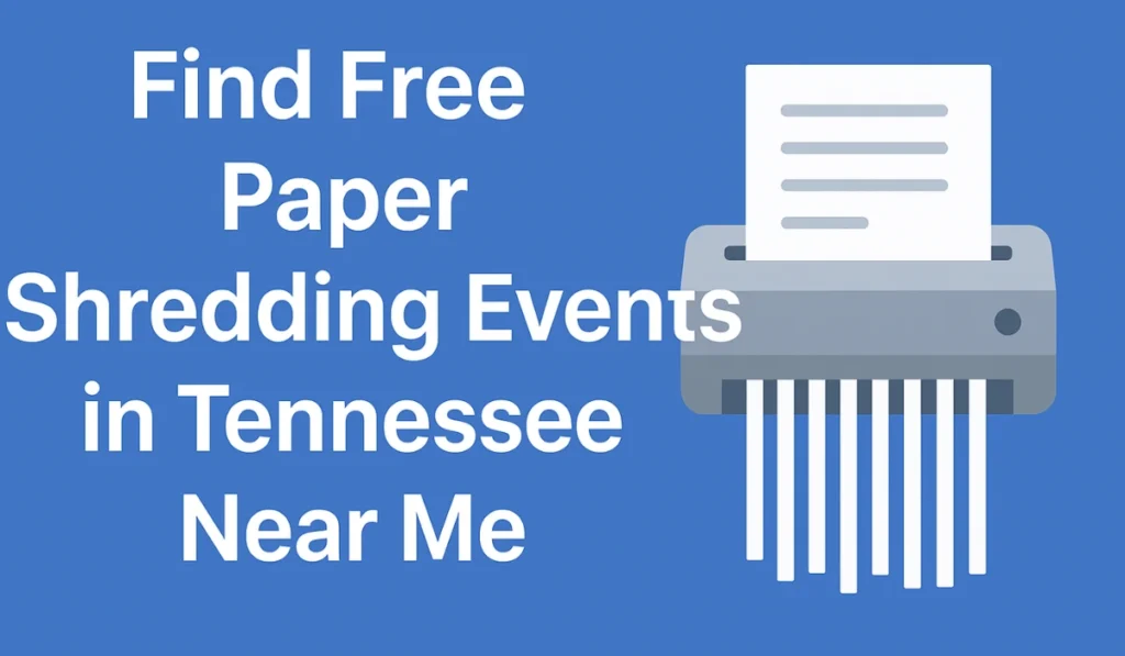 Find Free Paper Shredding Events in Tennessee Near Me