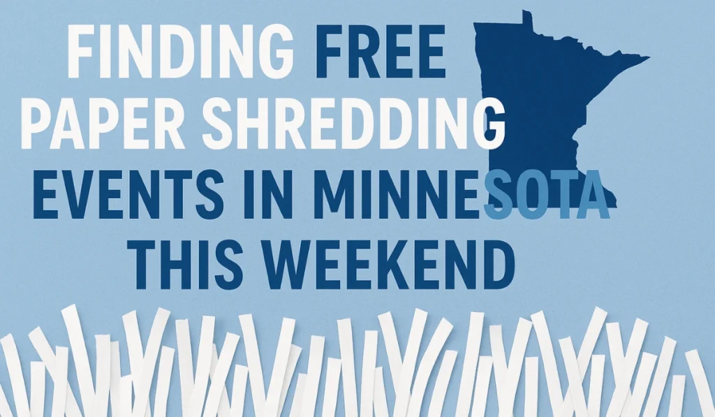 Finding Free Paper Shredding Events in Minnesota This Weekend
