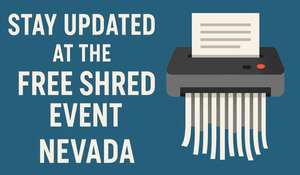 Stay Updated At the Free Shred Event Nevada 2025 Schedule