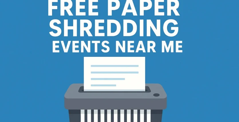 Free Paper Shredding Events Near Me
