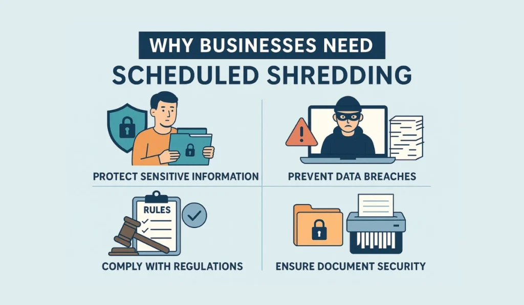 scheduled shredding services