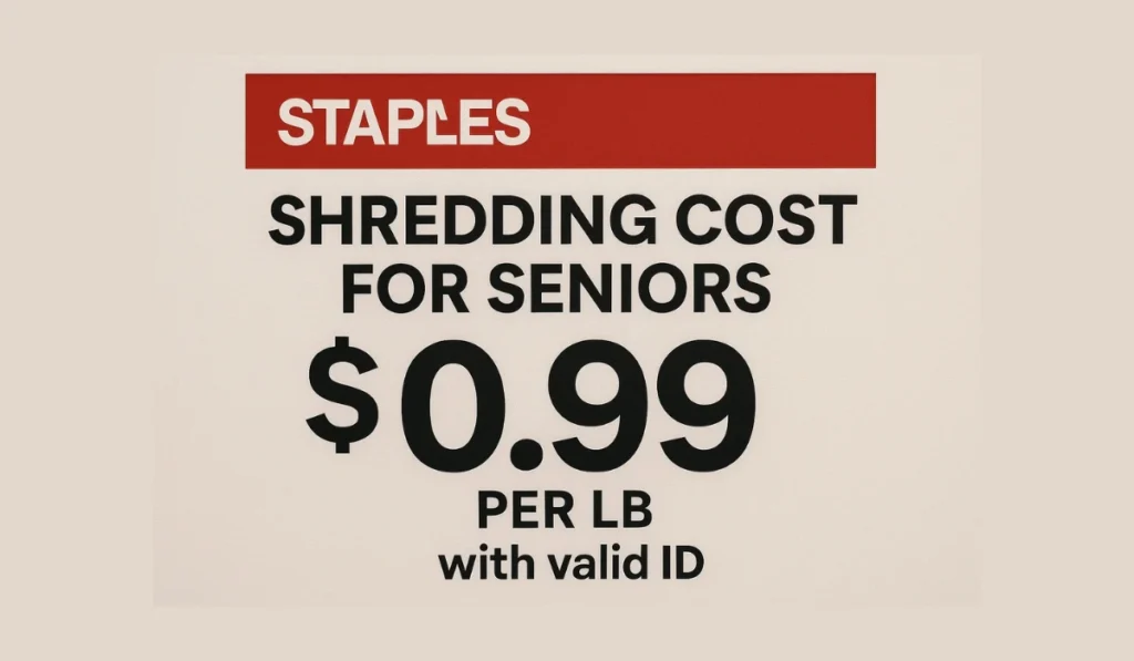 Staples shredding service