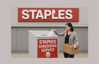 staples shredding service